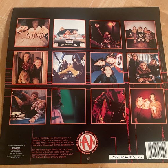 1999 Hanson Official 16 Month Calendar - Picture 2 of 2